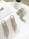 WealFeel Diamond Long Tassel Earrings - WealFeel
