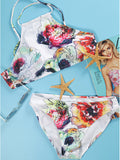 Bohemia Floral Halter Bikini Sets - WealFeel