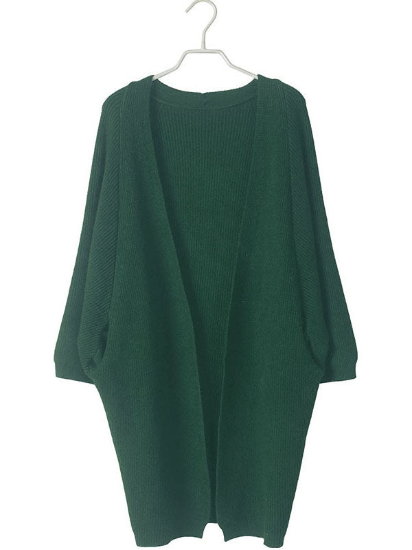 Women's Loose Long Sleeve Cardigan Sweater - WealFeel