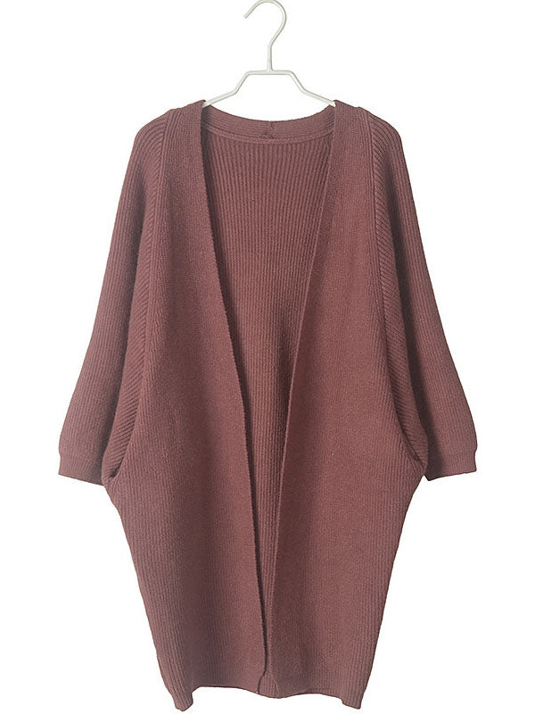 Women's Loose Long Sleeve Cardigan Sweater - WealFeel