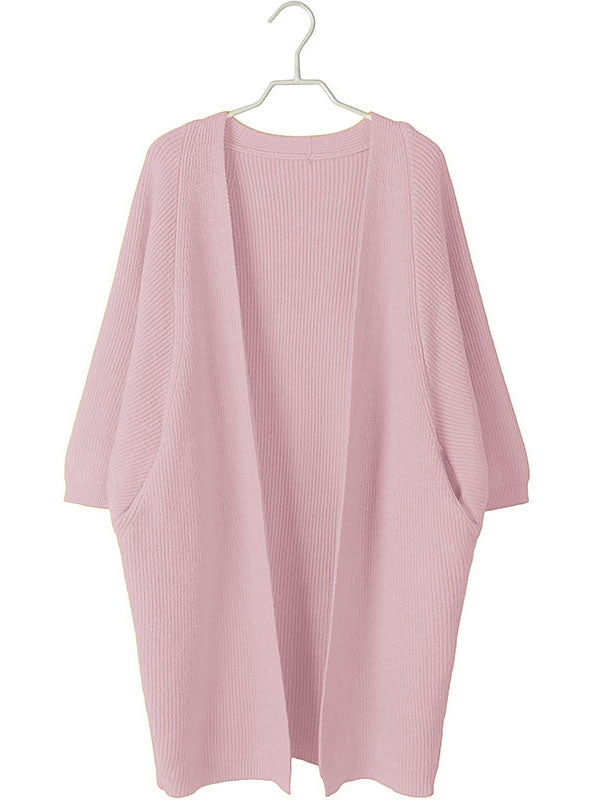 Women's Loose Long Sleeve Cardigan Sweater - WealFeel