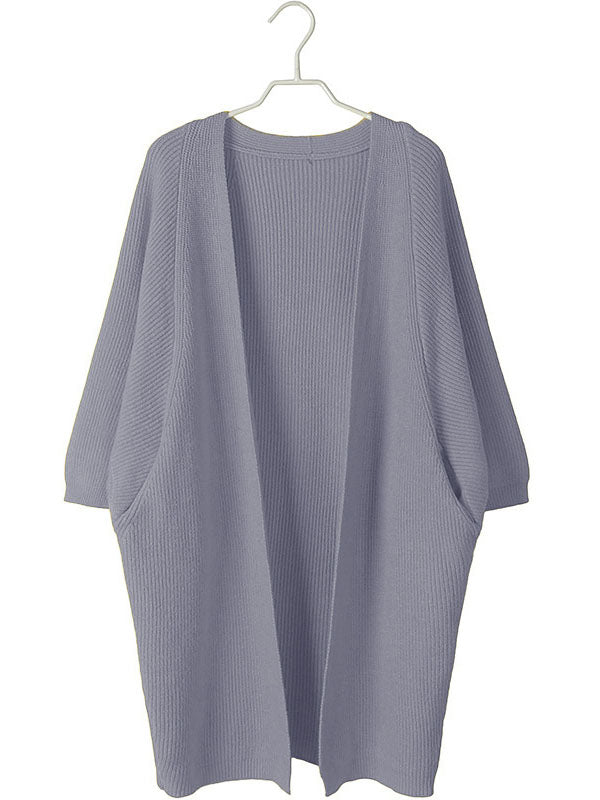 Women's Loose Long Sleeve Cardigan Sweater - WealFeel