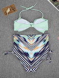 Cute Bow-knot High Waist Bikini Sets - WealFeel