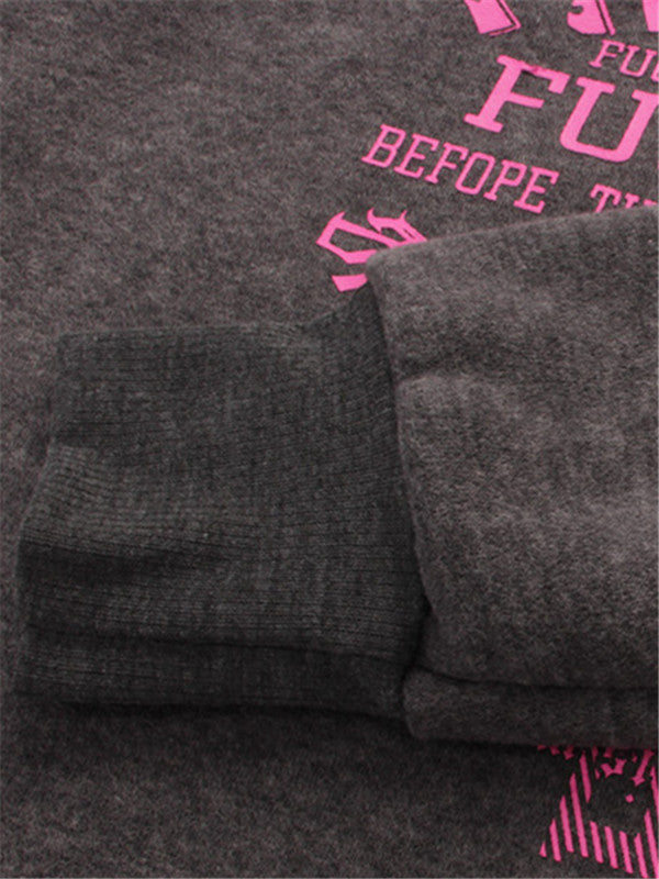 Unique Printed Long Hooded Sweatshirt - WealFeel