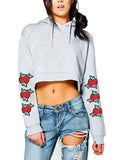 Women's Crop Top Hoodie Sweatshirt - WealFeel