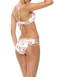 Flamingos Bandage Adjustable Bikini Sets - WealFeel