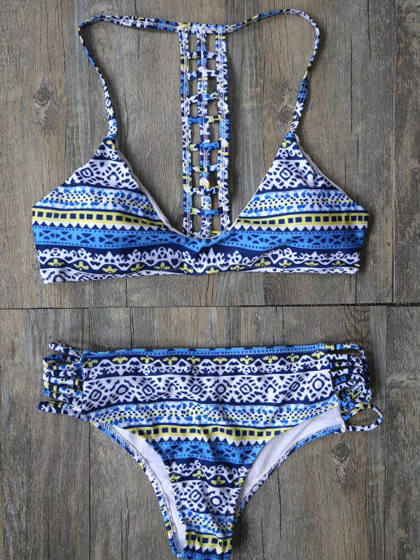 Blue Push Up Padded Bikini Set - WealFeel